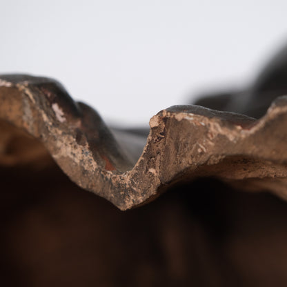 Side view of large Hotei figure showing depth, 10-inch depth