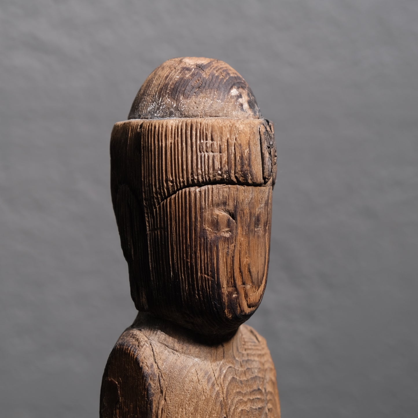 Three-quarter view of Japanese Kannon Bosatsu bodhisattva of limitless compassion