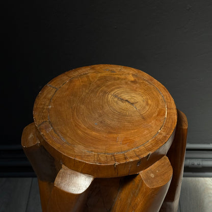 Carved molave wood sugar cane mill roller with chevron teeth, Visayas, Philippines, view 7 of 8