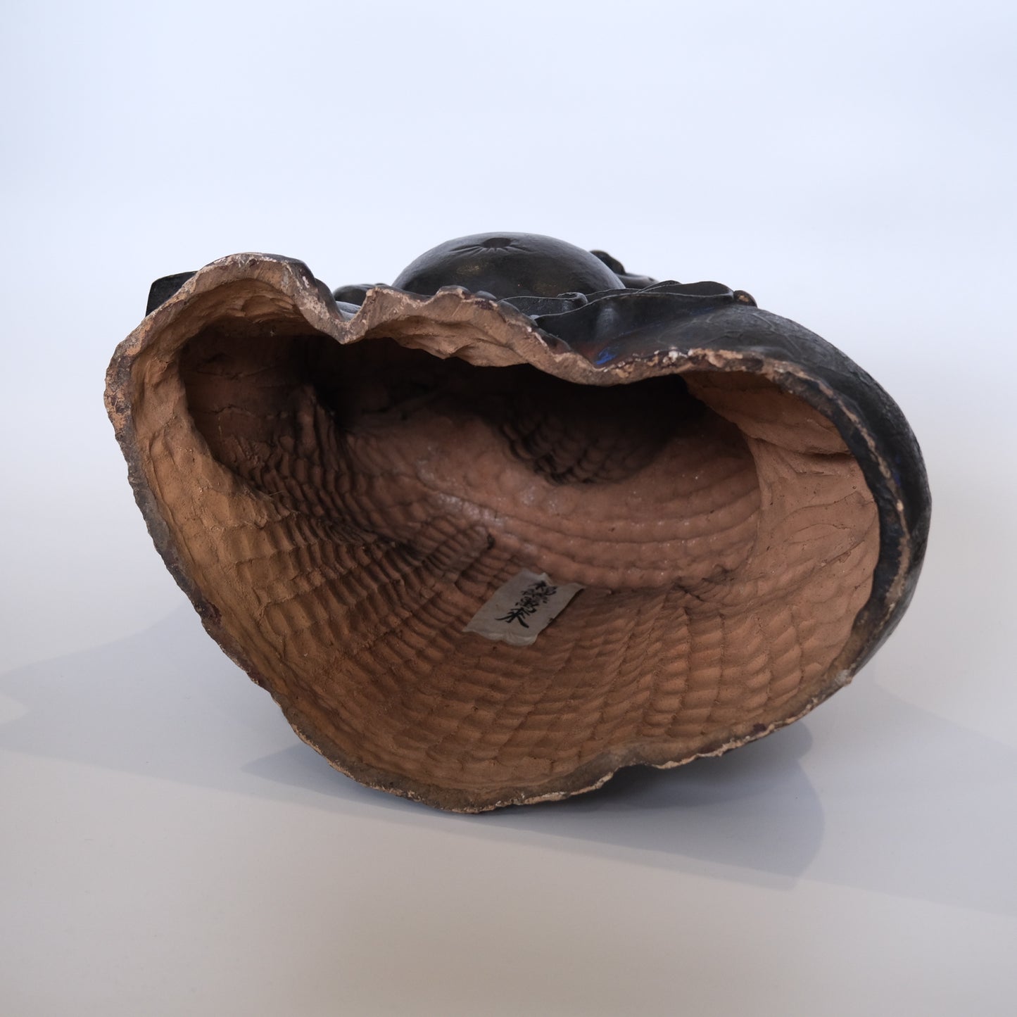 Base of large Edo period Japanese Hotei ceramic figure
