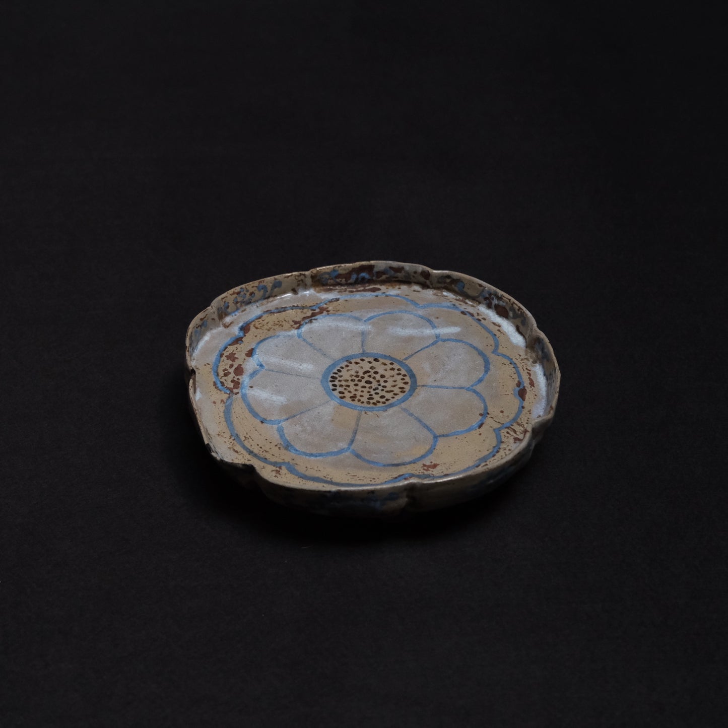 Ofuke Ware Plate, green-glazed leaf-form dish, 19c. Japan — alternate view 3 of 15