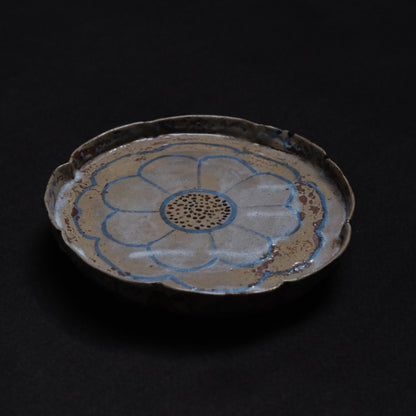 Ofuke Ware Plate, green-glazed leaf-form dish, 19c. Japan — alternate view 2 of 15