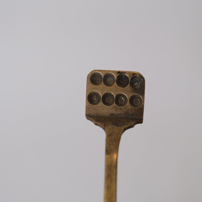 Reverse side of Japanese Meiji period metal pill form