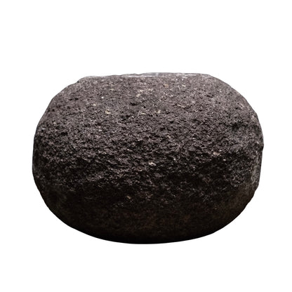 Weathered stone gorinto, a five-element Buddhist memorial stupa inscribed with Sanskrit seed characters, view 5 of 12