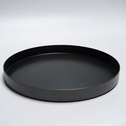 Steel Tray — spun, hand-blackened steel tray designed by George Suyama, FAIA, Suyama Peterson Deguchi, United States