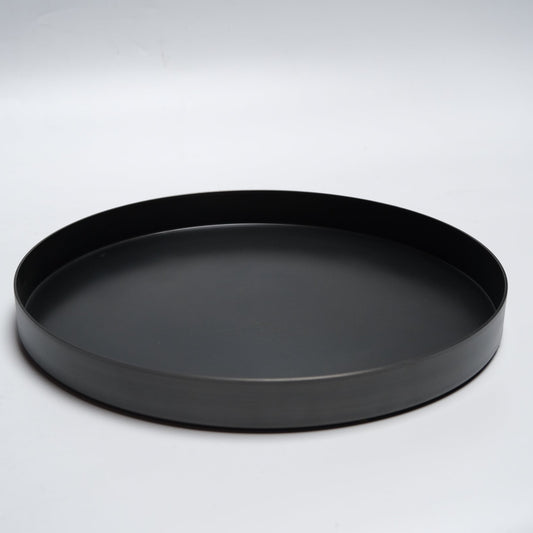 Steel Tray — spun, hand-blackened steel tray designed by George Suyama, FAIA, Suyama Peterson Deguchi, United States