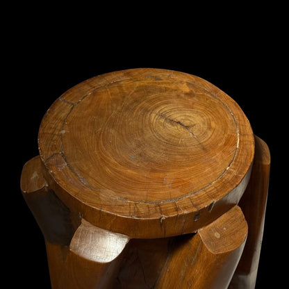 Carved molave wood sugar cane mill roller with chevron teeth, Visayas, Philippines, view 3 of 8