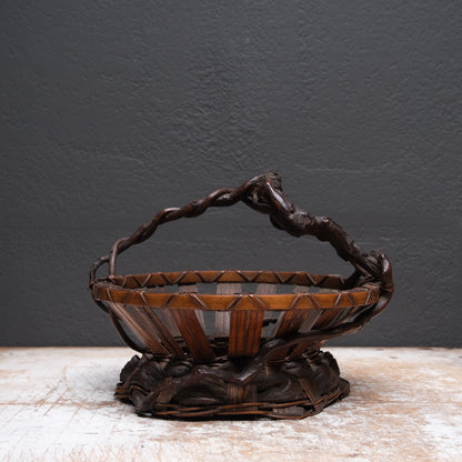 Wisteria and Bamboo Fruit Basket