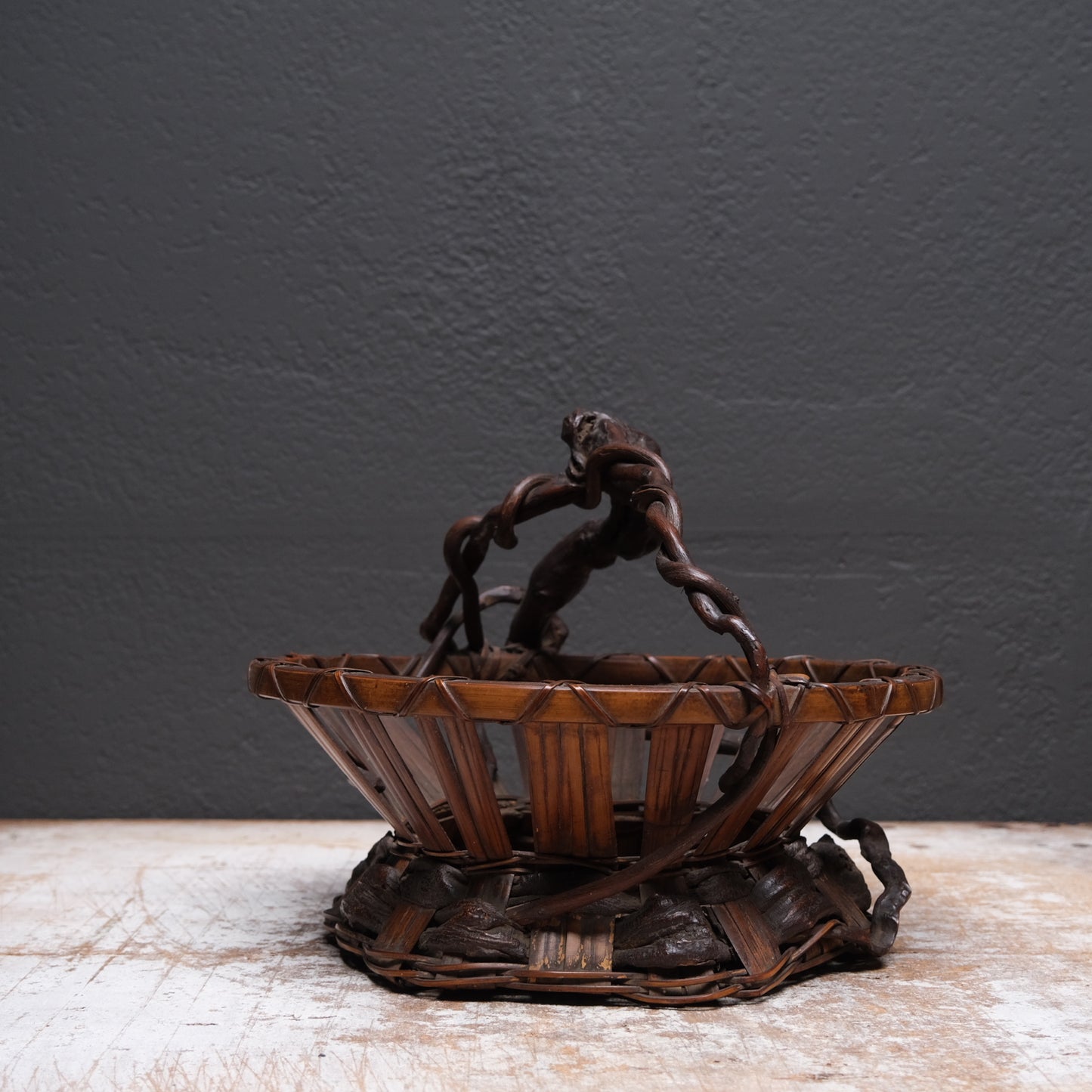 Wisteria and Bamboo Fruit Basket