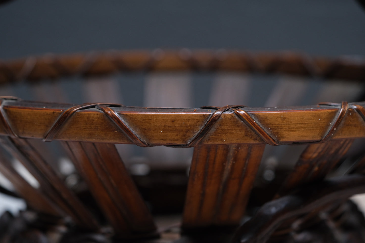 Wisteria and Bamboo Fruit Basket