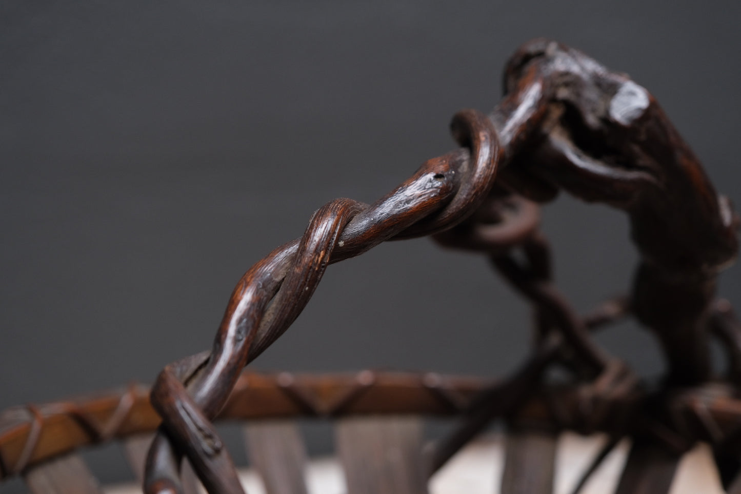 Wisteria and Bamboo Fruit Basket