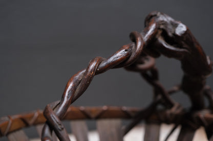 Wisteria and Bamboo Fruit Basket