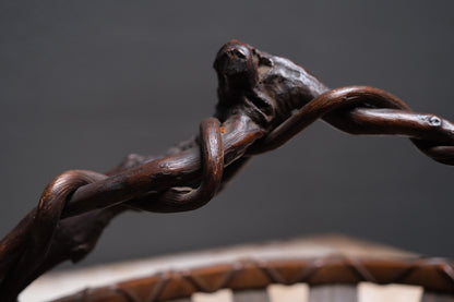 Wisteria and Bamboo Fruit Basket
