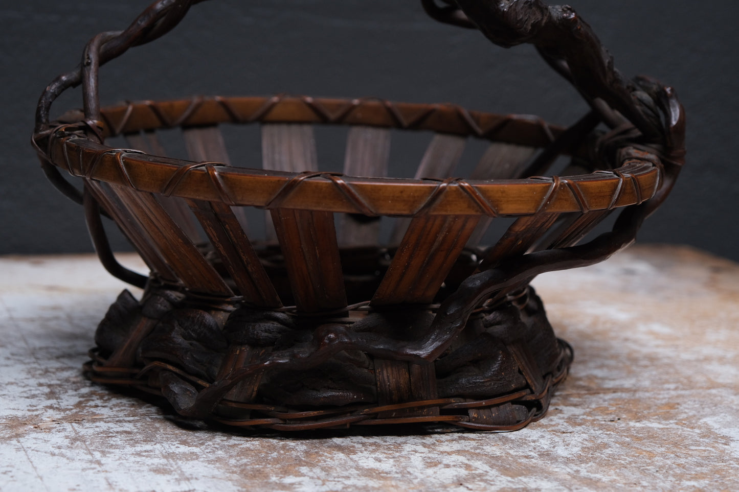 Wisteria and Bamboo Fruit Basket