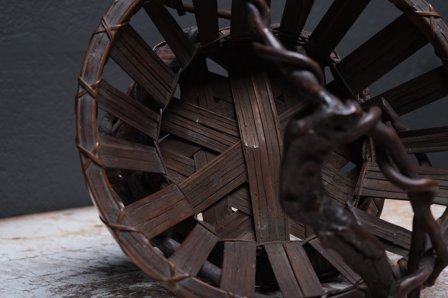 Wisteria and Bamboo Fruit Basket