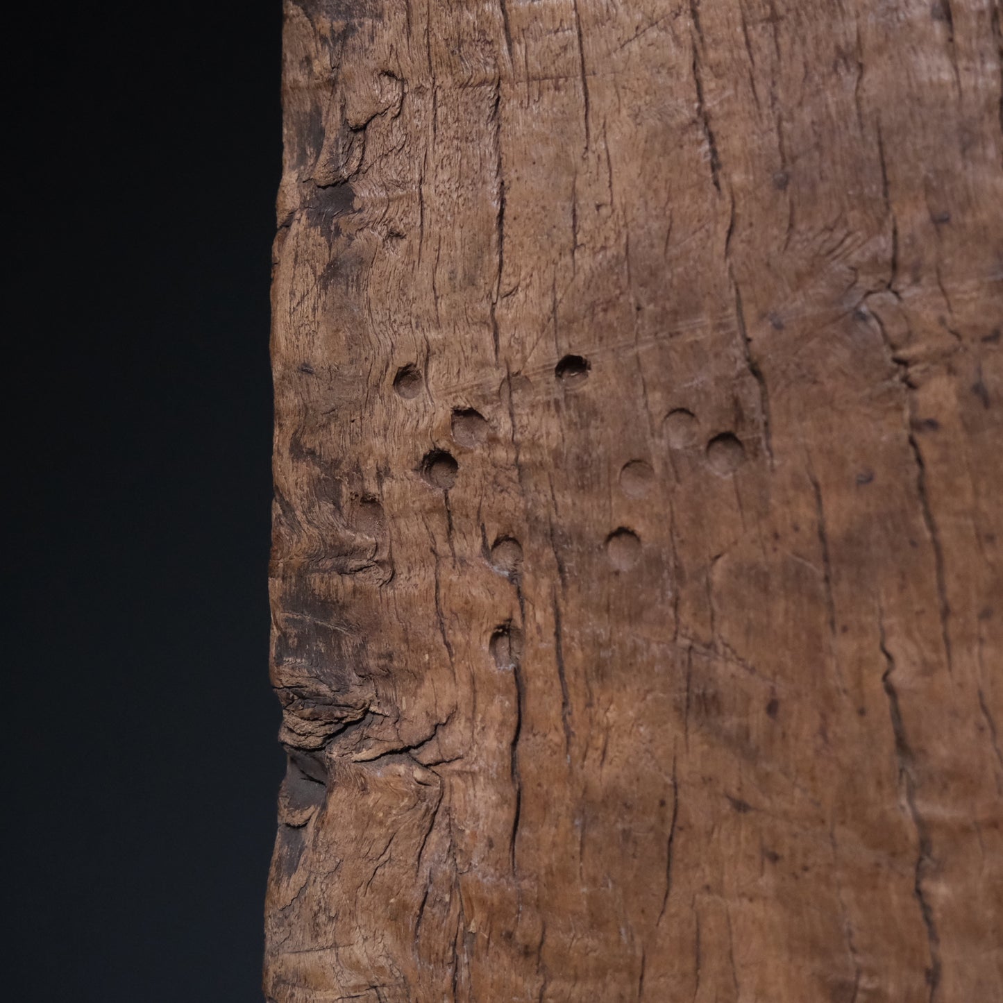 Full view of Philippine molave sugar mill slab, commercially extinct wood