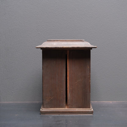 Japanese kamidana household Shinto shrine shelf with miniature torii