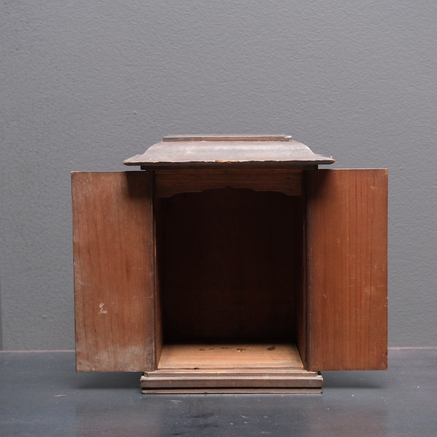 Japanese kamidana Shinto household shrine exterior view showing elegant construction