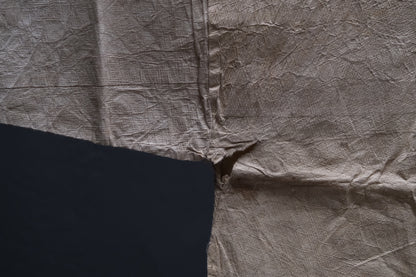 Alternate angle of Japanese kamiko paper undershirt showing treated washi layers
