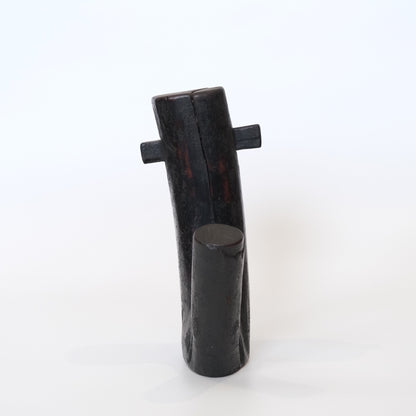 Alternate angle of Edo period Japanese keyaki zelkova crotch jizai hook