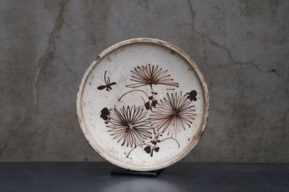 Seto Ware Plate with Motif