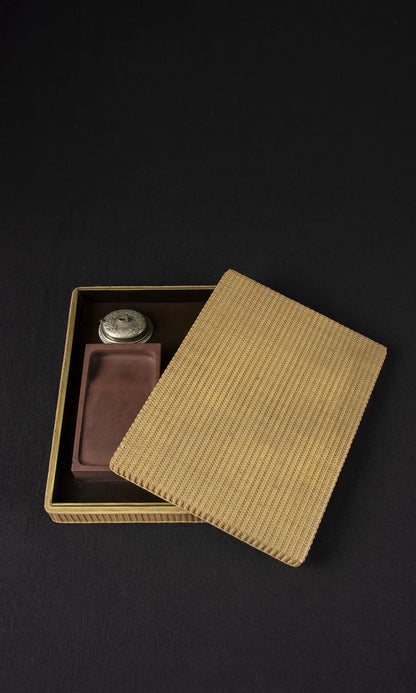 Original tomobako storage box for Meiji period Japanese suzuri-bako