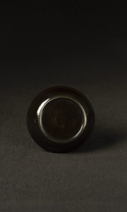 Stack view of matching set of Japanese early 20th century lacquer plates